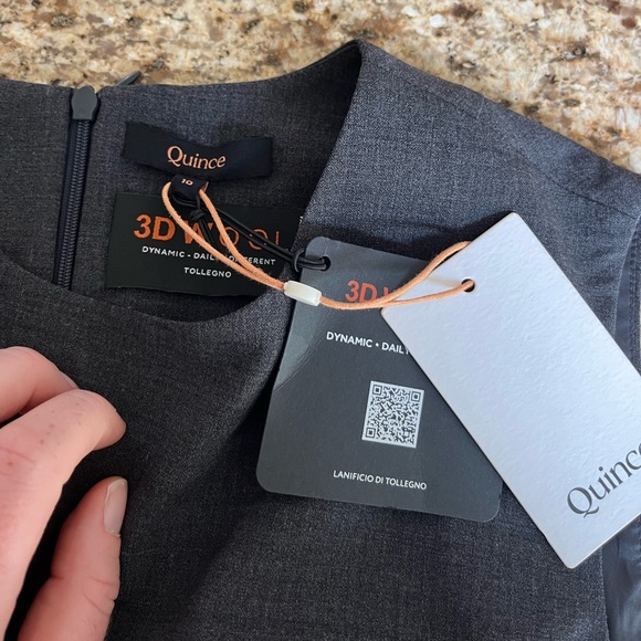 NWT QUINCE Italian Wool Sleeveless dress 10 - Picture 4 of 4